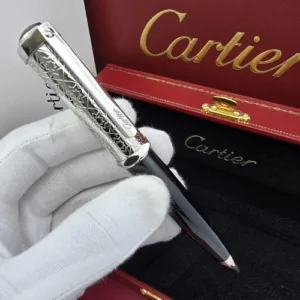 قلم cartier سلفر بلاك